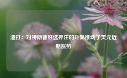 渣打：对特朗普胜选押注的升温推动了美元近期涨势