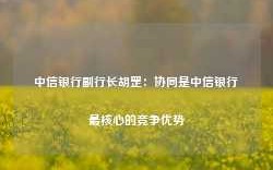 中信银行副行长胡罡：协同是中信银行最核心的竞争优势