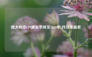 澳大利亚CPI通胀率降至2021年7月以来最低