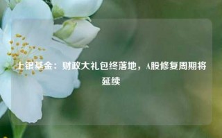 上银基金：财政大礼包终落地，A股修复周期将延续