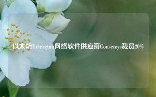 以太坊Ethereum网络软件供应商Consensys裁员20%