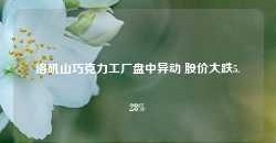 洛矶山巧克力工厂盘中异动 股价大跌5.28%