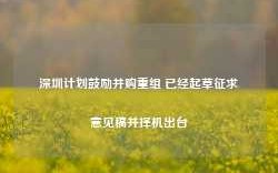 深圳计划鼓励并购重组 已经起草征求意见稿并择机出台