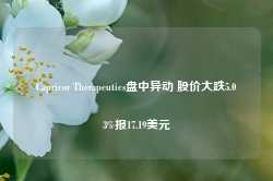 Capricor Therapeutics盘中异动 股价大跌5.03%报17.19美元-第1张图片- 分享经典句子,名人名言,经典语录