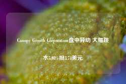 Canopy Growth Corporation盘中异动 大幅跳水5.08%报3.74美元-第1张图片- 分享经典句子,名人名言,经典语录