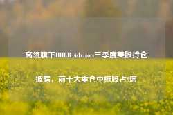 高瓴旗下HHLR Advisors三季度美股持仓披露，前十大重仓中概股占9席-第1张图片- 分享经典句子,名人名言,经典语录