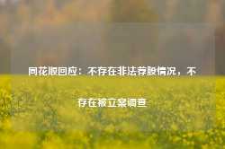 同花顺回应：不存在非法荐股情况，不存在被立案调查-第1张图片- 分享经典句子,名人名言,经典语录