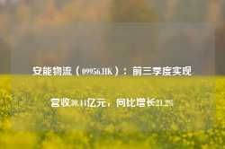 安能物流（09956.HK）：前三季度实现营收30.44亿元，同比增长21.2%-第1张图片- 分享经典句子,名人名言,经典语录